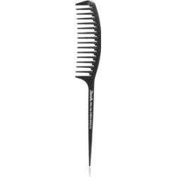 Janeke Carbon Fibre Fashion Comb with a long tail and wavy frame grzebień do włosów 21,5 x 3 cm 1 szt.