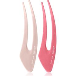 Janeke Hair Clip spinki do włosów Pink 2x15 cm