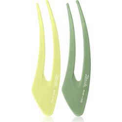 Janeke Hair Clip spinki do włosów Green 2x15 cm