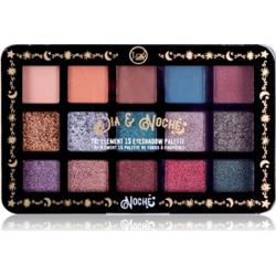 J.Cat Beauty Dia & Noche paleta cieni do powiek odcień 102 Noche 16 g