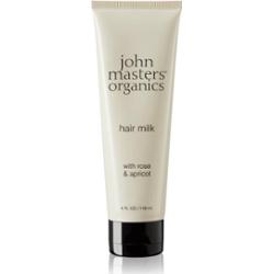 John Masters Organics Rose & Apricot Hair Milk mleczko bez spłukiwania do suchych końcówek włosów 118 ml