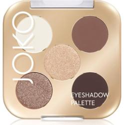JOKO Eyeshadow Palette paletka cieni do powiek 5 kolorów odcień Smoky Nude 7 g