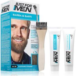 Just for Men Men Moustache & Beard farba do brody do zakrywania siwych włosów odcień M-25 Light Grey 1 szt.