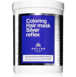 Kallos Coloring Hair Mask Silver Reflex maska do włosów neutralizująca żółtawe odcienie 1000 ml