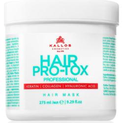 Kallos Hair Pro-Tox maska do włosów słabych i zniszczonych z olejkiem kokosowym, kwasem hialuronowym i kolagenem 275 ml