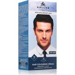 Kallos Glow Lasting Cream Colour trwała farba do włosów dla mężczyzn odcień Black 60 ml