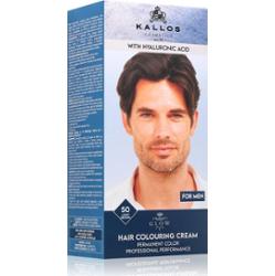Kallos Glow Lasting Cream Colour trwała farba do włosów dla mężczyzn odcień Light Brown 60 ml