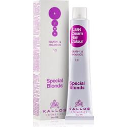 Kallos KJMN Professional Cream Hair Colour Keratin & Argan Oil farba do włosów odcień 12.0 Special Ultra Blond 100 ml