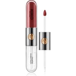 KIKO Milano Unlimited Double Touch długotrwała szminka w płynie z połyskiem odcień 105 Scarlet Red 6 ml