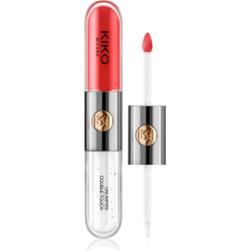 KIKO Milano Unlimited Double Touch długotrwała szminka w płynie z połyskiem odcień 115 Fire Red 6 ml