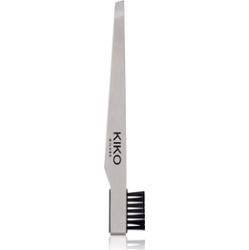 KIKO Milano Pro Tweezers Combo pęseta z ukośną końcówką ze szczotką 1 szt.