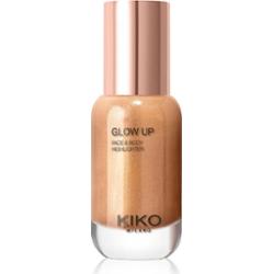 KIKO Milano Glow Up płynny rozjaśniacz do twarzy i ciała odcień 02 Copper 30 ml