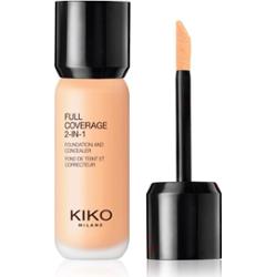 KIKO Milano Full Coverage 2-In-1 podkład i korektor 2 w 1 odcień 25 Warm Beige 25 ml