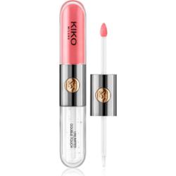 KIKO Milano Unlimited Double Touch długotrwała szminka w płynie z połyskiem odcień 112 Satin Peach Rose 6 ml