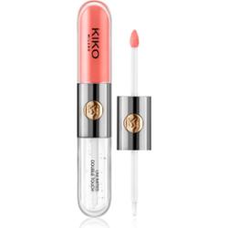KIKO Milano Unlimited Double Touch długotrwała szminka w płynie z połyskiem odcień 113 Satin Coral 6 ml