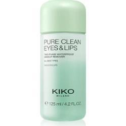 KIKO Milano Pure Clean Eyes&Lips dwufazowy płyn do wodoodpornego demakijażu oczu i ust 125 ml