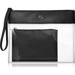 KIKO Milano Transparent Beauty Case przezroczysta kosmetyczka z futerałem 001 Black 1 szt.