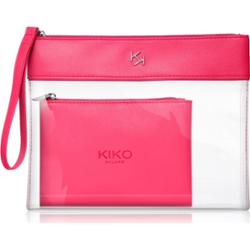 KIKO Milano Transparent Beauty Case przezroczysta kosmetyczka z futerałem 002 Fuchsia 1 szt.