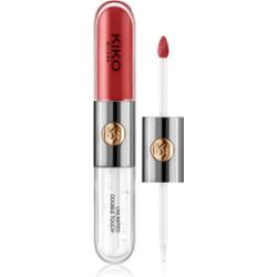 KIKO Milano Unlimited Double Touch długotrwała szminka w płynie z połyskiem odcień 106 Satin Ruby Red 6 ml