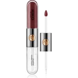 KIKO Milano Unlimited Double Touch długotrwała szminka w płynie z połyskiem odcień 122 Bordeaux 6 ml