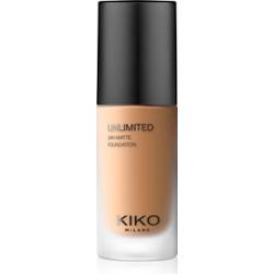 KIKO Milano Unlimited 24H Matte długotrwały podkład matujący z kwasem hialuronowym odcień 8 NG Neutral Gold 30 ml