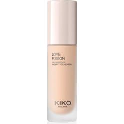 KIKO Milano Love Fusion 24H Moisture Radiant Foundation długotrwały podkład w kremie o działaniu nawilżającym odcień 2.5 Warm Gold 30 ml