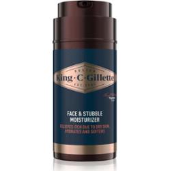 Gillette King C. Face & Stubble Moisturizer nawilżający krem do twarzy i brody dla mężczyzn 100 ml