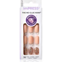 KISS imPRESS The No Glue Mani Short sztuczne paznokcie samoprzylepne Evanesce 30 szt.