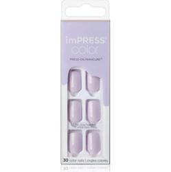 KISS imPRESS Color Short sztuczne paznokcie samoprzylepne Picture Purplect 30 szt.
