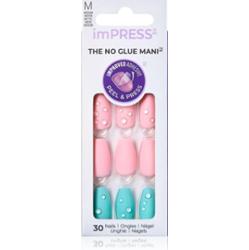KISS imPRESS The No Glue Mani Medium sztuczne paznokcie Dew Drop 30 szt.