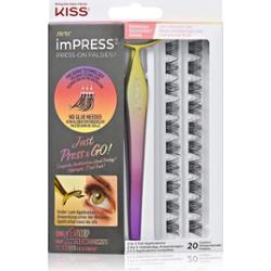 KISS imPRESS Press-on Falsies kępki sztucznych rzęs z węzełkiem 02 Voluminous 20 szt.