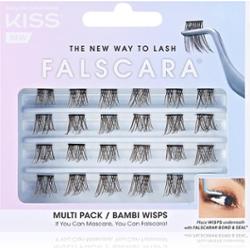 KISS Falscara Wisp kępki sztucznych rzęs z węzełkiem Bambi 24 szt.