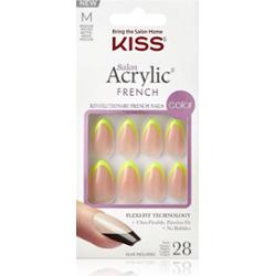 KISS Acrylic French Color sztuczne paznokcie Hype 28 szt.