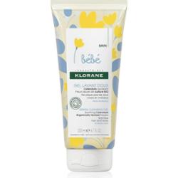 Klorane Bébé Calendula delikatny żel do mycia dla dzieci od urodzenia z pompką 200 ml