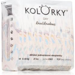 Kolorky Day Rain&Rainbow jednorazowe pieluszki EKO rozmiar M 5-8 Kg 21 szt.