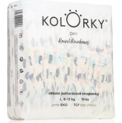 Kolorky Day Rain&Rainbow jednorazowe pieluszki EKO rozmiar L rozmiar L 8-13 Kg 19 szt.