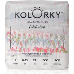 Kolorky DAY Moments Celebration jednorazowe pieluszki EKO Size L 8-13 kg 27 szt.