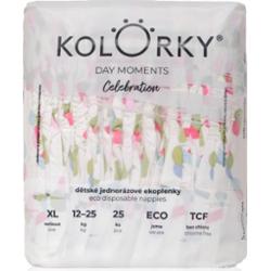 Kolorky DAY Moments Celebration jednorazowe pieluszki EKO Size XL 12-25 kg 25 szt.