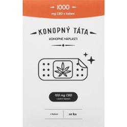 Konopný táta Patches 1000 mg CBD plaster rozgrzewający z CBD 10 szt.
