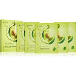 KORIKA SuperFruits zestaw maseczek do twarzy w obniżonej cenie o działaniu odżywczym Avocado