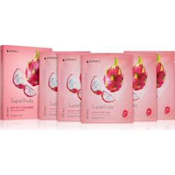 KORIKA SuperFruits Dragon Fruit - Set of 5 Calming Face Sheet Masks zestaw maseczek do twarzy w obniżonej cenie o działaniu uspokajającym Dragon fruit
