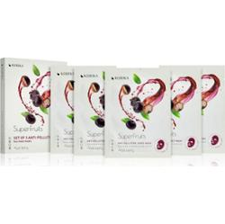 KORIKA SuperFruits Acai Berry - Set of 5 Anti-pollution Face Sheet Masks zestaw maseczek do twarzy w obniżonej cenie Acai berry