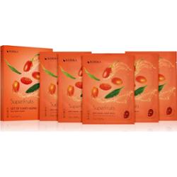 KORIKA SuperFruits Goji Berry - Set of 5 Anti-aging Face Sheet Masks zestaw maseczek do twarzy w obniżonej cenie o działaniu odmładzającym Goji berry
