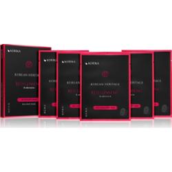 KORIKA Korean Heritage Red Ginseng & Adenosine Anti-aging Sheet Mask zestaw maseczek do twarzy w obniżonej cenie przeciw starzeniu się i ujędrniający