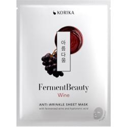 KORIKA FermentBeauty Anti-wrinkle Face Sheet Mask with Fermented Wine and Hyaluronic Acid maska przeciwzmarszczkowa w płachcie ze sfermentowanym winem