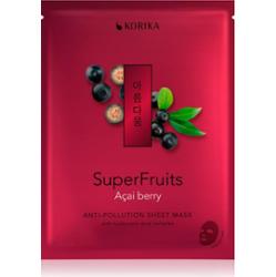 KORIKA SuperFruits Acai Berry - Anti-pollution Sheet Mask maseczka w płachcie z efektem detoksykującym Acai berry 25 g