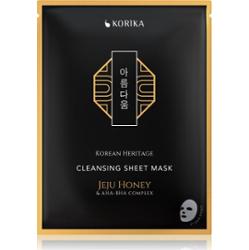 KORIKA Korean Heritage Jeju Honey & AHA-BHA Complex Cleansing Sheet Mask maska w płachcie z efektem oczyszczającym 25 g