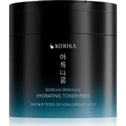 KORIKA Korean Heritage Silk & 8 Types of Hyaluronic Acid Hydrating Toner Pads płatki oczyszczające o działaniu nawilżającym 70 szt.