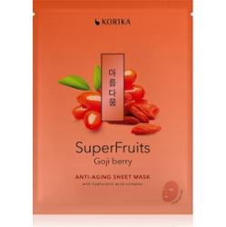 KORIKA SuperFruits Goji Berry - Anti-aging Sheet Mask odmładzająca maseczka do twarzy 25 g