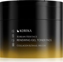 KORIKA Korean Heritage Collagen & Snail Mucin Renewing Gel Toner Pads odnawiające żelowe płatki tonizujące 70 szt.